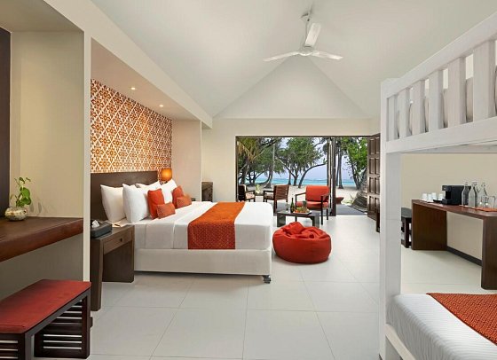 ADAARAN Select Hudhuranfushi - Wohnbeispiel Family Beach Villa (Zimmercodierungen FB1, FB2, FB3, FV1, FV2 & FV3)