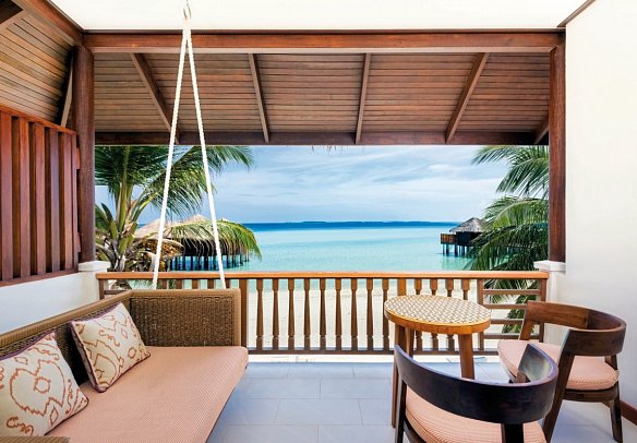 Sheraton Maldives Full Moon Resort & Spa - Wohnbeispiel Beachfront Deluxe (Zimmercodierung UD2)