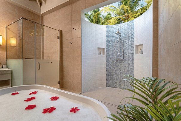 Bandos Maldives - Beispiel Bad Superior Villa (Zimmercodierung VS1)