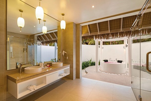 Bandos Maldives - Beispiel Bad Premium Beach Villa (Zimmercodierung VM1)