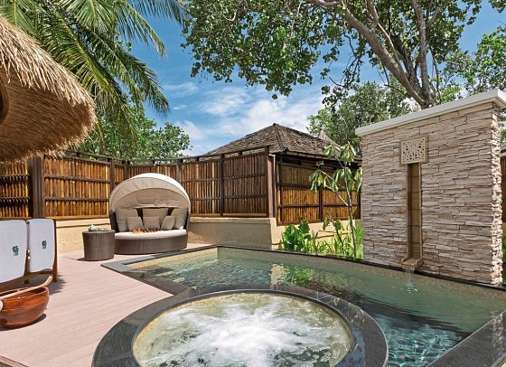 Banyan Tree Vabbinfaru - Wohnbeispiel Beachfront Pool Villa (Zimmercodierungen VB2 & VB3)