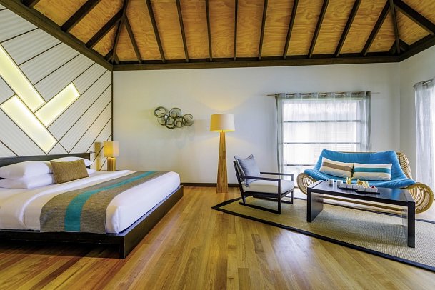 Velassaru Maldives - Wohnbeispiel Water Bungalow with Pool (Zimmercodierung BX1)