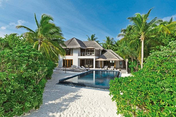 Dusit Thani Maldives - Wohnbeispiel 2 Bedrooms Beach Pool Villa (Zimmercodierung FB1)