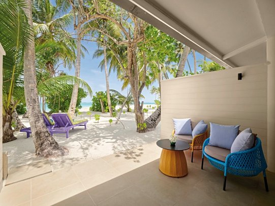 Villa Park Sun Island - Beispiel Terrasse Sunset Deluxe Beach Villa (Zimmercodierung VS2)