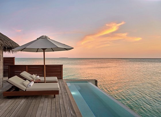 Conrad Maldives Rangali Island - Deluxe Water Villa Pool (Zimmercodierung VB5)