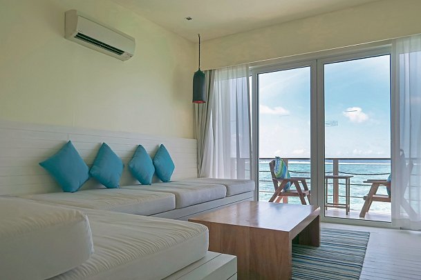 Holiday Inn Resort Kandooma Maldives - Wohnbeispiel Overwater Villa Sea View (Zimmercodierung VX2)