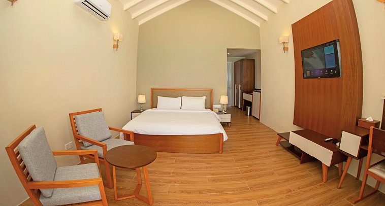 Hondaafushi Island Resort - Wohnbeispiel Superior Beach Bungalow (Zimmercodierungen UB1, BB1 & FB1)