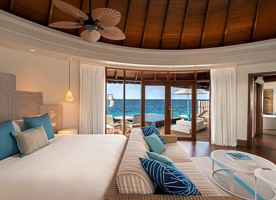 Constance Halaveli Maldives - Wohnbeispiel Water Villa with Private Pool (Zimmercodierungen VX1 & VX7)