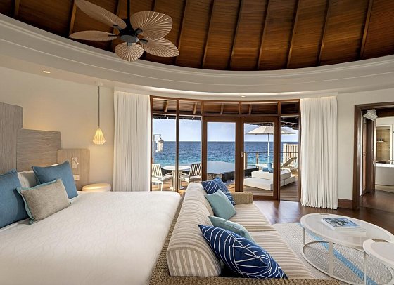 Constance Halaveli Maldives - Wohnbeispiel Water Villa with Private Pool (Zimmercodierungen VX1 & VX7)