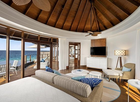 Constance Halaveli Maldives - Wohnbeispiel Water Villa with Private Pool (Zimmercodierungen VX1 & VX7)