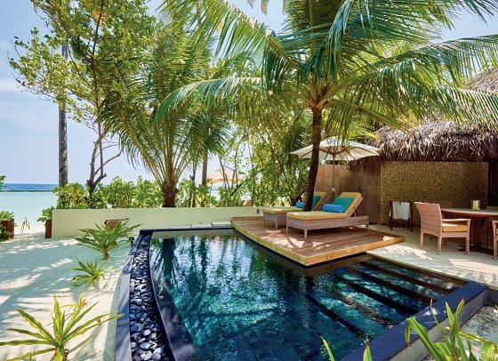 Constance Halaveli Maldives - Wohnbeispiel Beach Villa with Private Pool (Zimmercodierung VB1)