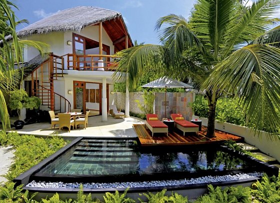 Constance Halaveli Maldives - Wohnbeispiel Double Story Beach Villa with Private Pool (Zimmercodierung VB2)