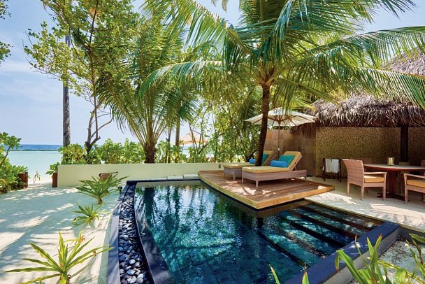 Constance Halaveli Maldives - Wohnbeispiel Beach Villa with Private Pool (Zimmercodierung VB1)
