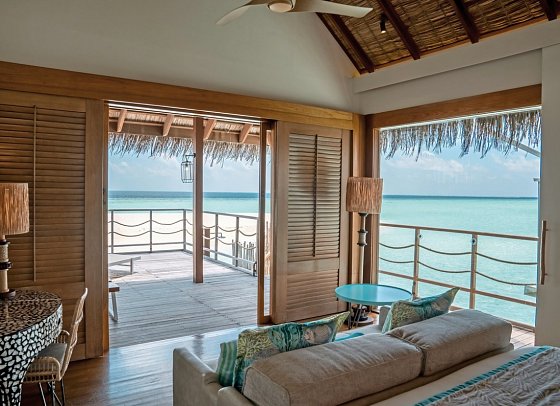 Constance Moofushi Maldives - Wohnbeispiel Senior Water Villa (Zimmercodierung VX2)