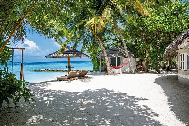 Nika Island Resort & Spa - Wohnbeispiel Deluxe Beach Villa (Zimmercodierung VB2)