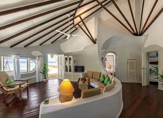 Nika Island Resort & Spa - Wohnbeispiel Deluxe Beach Villa (Zimmercodierungen VB2 & VB8)
