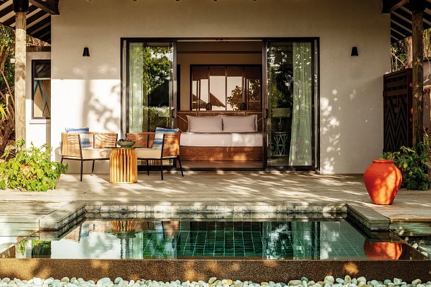 NH Collection Maldives Havodda Resort - Wohnbeispiel Beach Villa with Private Pool (Zimmercodierung VB7)