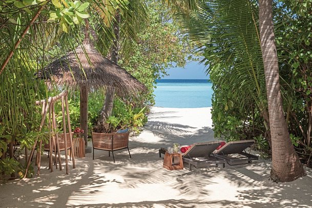 NH Collection Maldives Havodda Resort - Wohnbeispiel Sunrise Beach Villa (Zimmercodierung VB6)