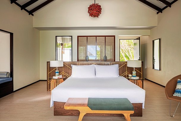 NH Collection Maldives Havodda Resort - Wohnbeispiel Sunset/Sunrise Beach Pool Villa (Zimmercodierungen VB5 & VB4)