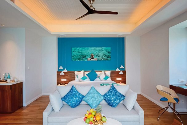 Kandima Maldives - Wohnbeispiel Aqua Villa (Zimmercodierungen VX1 & VX2)