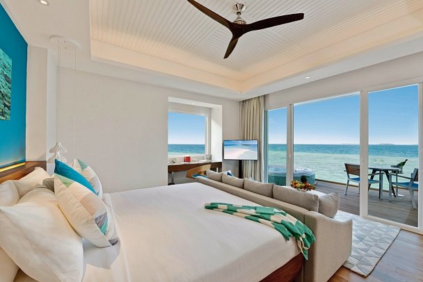 Kandima Maldives - Wohnbeispiel Aqua Villa with Swirlpool (Zimmercodierungen VX2 & VX8)