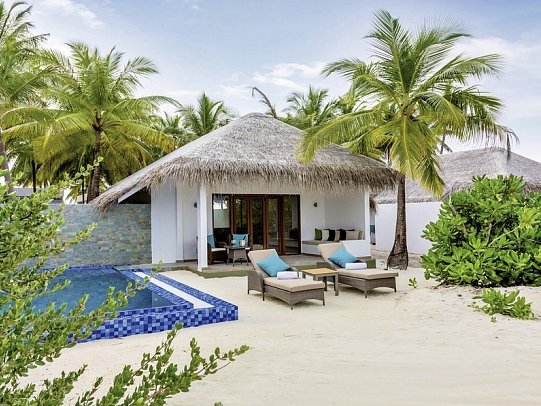 Cocoon Maldives - Wohnbeispiel Beach Suite Pool (Zimmercodierung WB2)