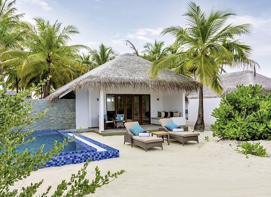 Cocoon Maldives - Wohnbeispiel Beach Suite Pool (Zimmercodierung WB2)