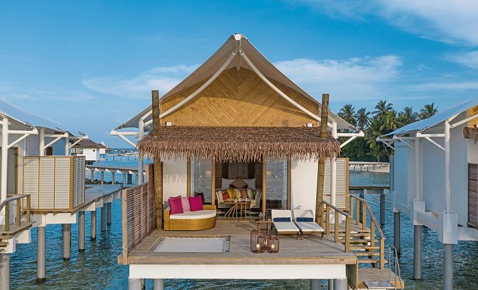 Cinnamon Hakuraa Huraa Maldives - Wohnbeispiel Water Bungalow (Zimmercodierungen BX1 & BX2)