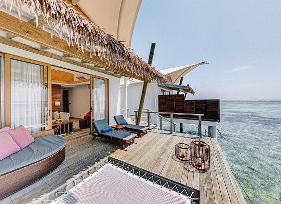 Cinnamon Hakuraa Huraa Maldives - Wohnbeispiel Water Bungalow (Zimmercodierungen BX1 & BX2)