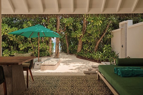 Finolhu, a Seaside Collection Resort - Beispiel Terrasse Beach Villa (Zimmercodierung VB1)