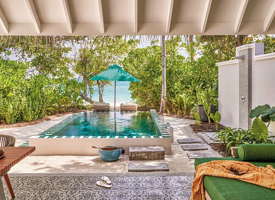 Finolhu, a Seaside Collection Resort - Wohnbeispiel Beach Pool Villa (Zimmercodierungen VB3 & FB2)