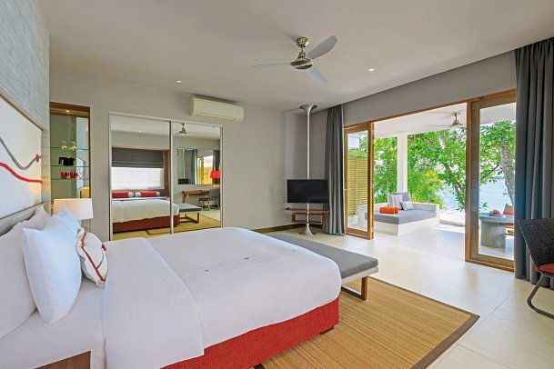 Dhigali Maldives - Wohnbeispiel Beach Villa (Zimmercodierung VB1)