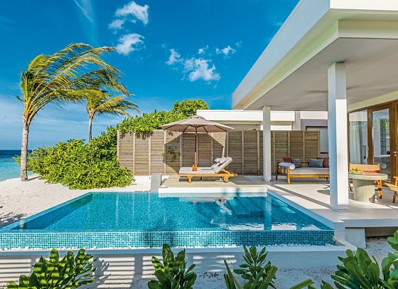 Niva Dhigali Maldives - Wohnbeispiel Beach Villa with Pool (Zimmercodierung VB2)