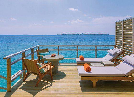 Niva Dhigali Maldives - Wohnbeispiel Water Villa (Zimmercodierung VX1)