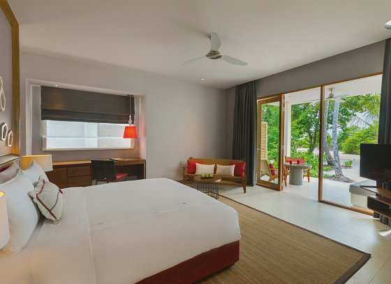Niva Dhigali Maldives - Wohnbeispiel Deluxe Beach Bungalow (Zimmercodierung BB2)