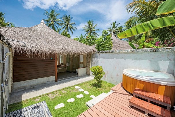 Kuramathi Maldives - Wohnbeispiel Beach Bungalow (Zimmercodierung BB1)