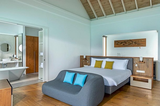 Niva Kuramathi Maldives - Wohnbeispiel Deluxe Water Villa (Zimmercodierung VX2)