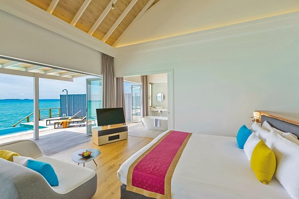Niva Kuramathi Maldives - Wohnbeispiel Water Villa with Pool (Zimmercodierung VX3)