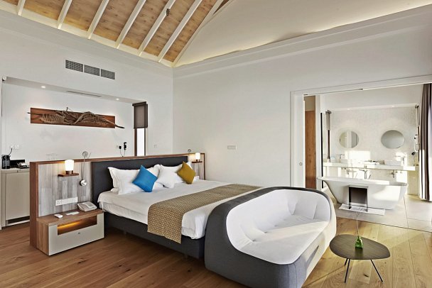 Kuramathi Maldives - Wohnbeispiel Water Villa with Pool (Zimmercodierung VX3)