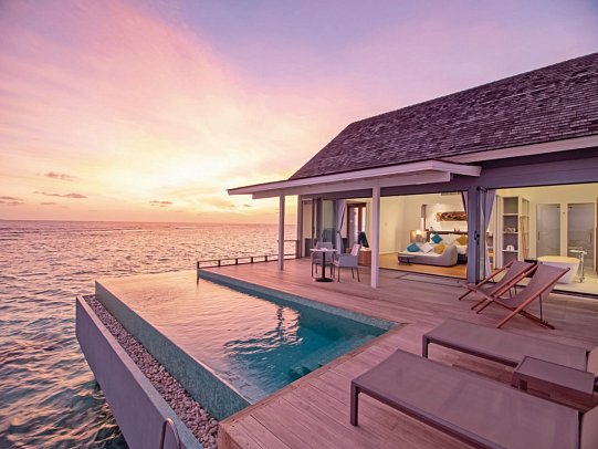 Niva Kuramathi Maldives - Wohnbeispiel Thundi Water Villa with Pool (Zimmercodierung VX4)