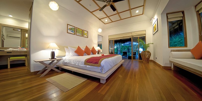 Kuramathi Maldives - Wohnbeispiel Honeymoon Pool Villa (Zimmercodierung VB7)