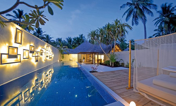 Niva Kuramathi Maldives - Wohnbeispiel Honeymoon Pool Villa (Zimmercodierung VB7)