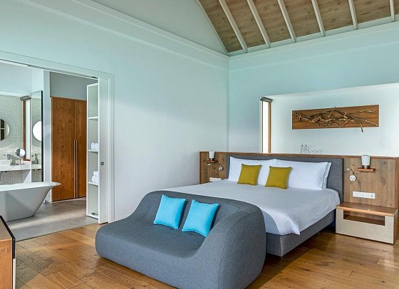 Niva Kuramathi Maldives - Wohnbeispiel Deluxe Water Villa (Zimmercodierung VX2)