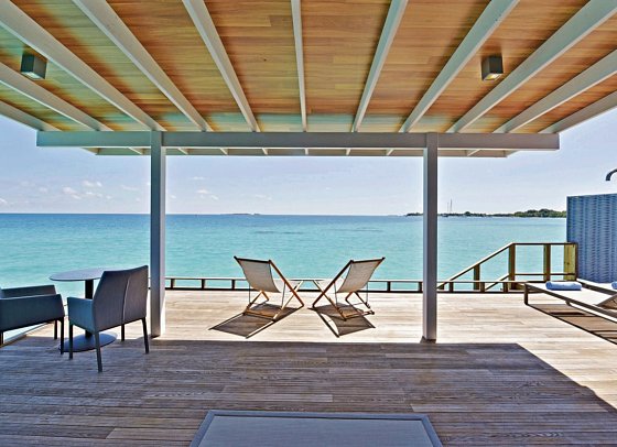 Niva Kuramathi Maldives - Wohnbeispiel Deluxe Water Villa (Zimmercodierung VX2)