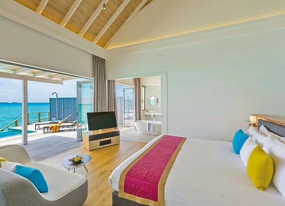 Niva Kuramathi Maldives - Wohnbeispiel Water Villa with Pool (Zimmercodierung VX3)