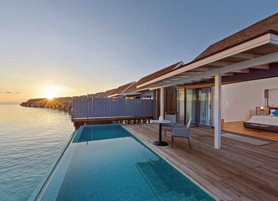 Niva Kuramathi Maldives - Wohnbeispiel Thundi Water Villa with Pool (Zimmercodierung VX4)