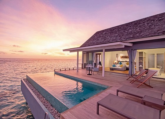 Niva Kuramathi Maldives - Wohnbeispiel Thundi Water Villa with Pool (Zimmercodierung VX4)