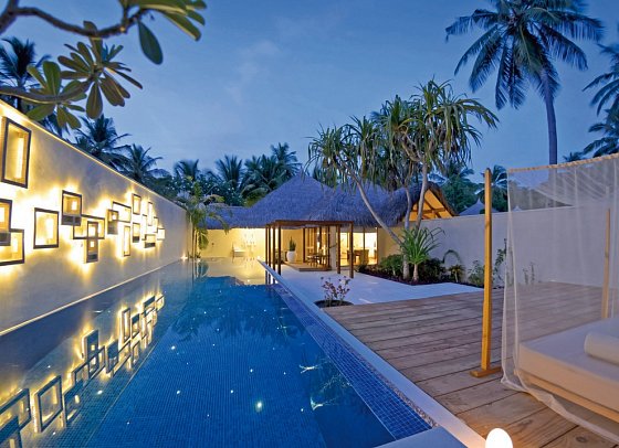 Niva Kuramathi Maldives - Wohnbeispiel Honeymoon Pool Villa (Zimmercodierung VB7)