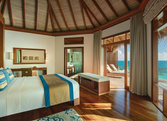 Baros Maldives - Wohnbeispiel Water Villa (Zimmercodierung VX1)