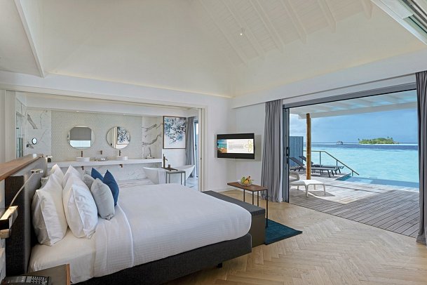 Outrigger Maldives Maafushivaru Resort - Wohnbeispiel Over Water Villa with Pool (Zimmercodierung VX5)